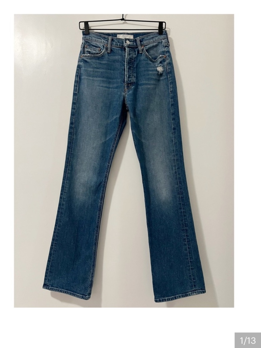MOTHER The Tripper Sneak My Treat High Rise Straight Jeans 26